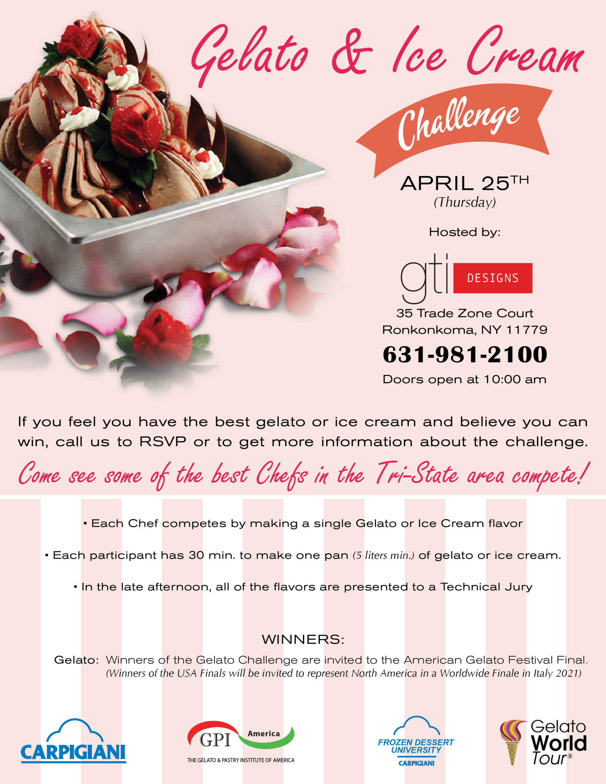 Gelato & Ice Cream Challenge | GTI Designs OPEN HOUSE