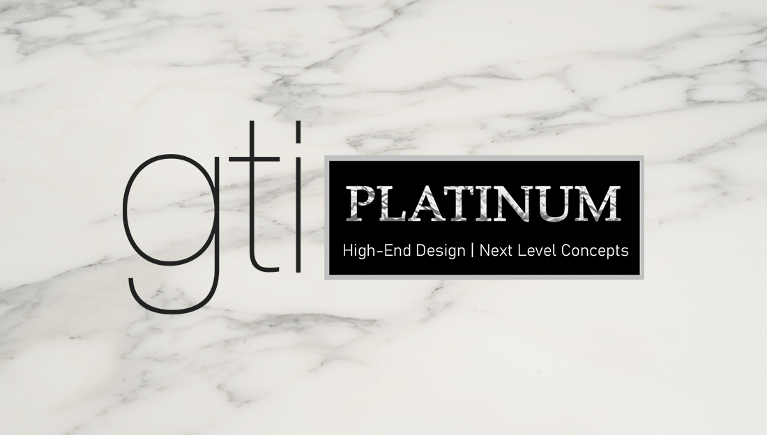 GTI Platinum Logo Against Marble Background